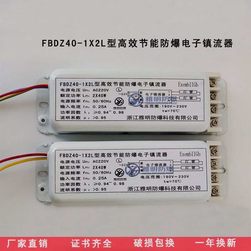 優(yōu)質(zhì)供應FBDZ40-1x2L高效節(jié)能防爆電子鎮(zhèn)流器