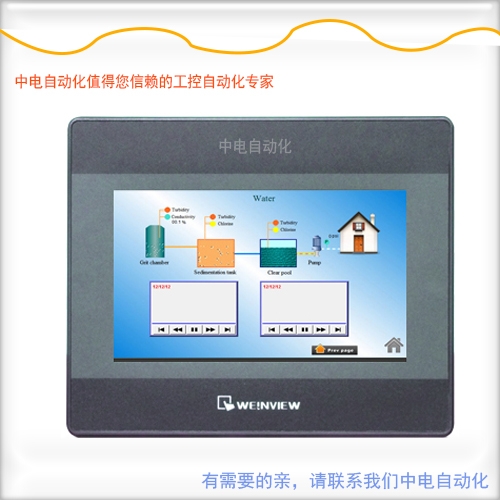 MT6071iP深圳威綸通觸摸屏與松下PLC的通訊線