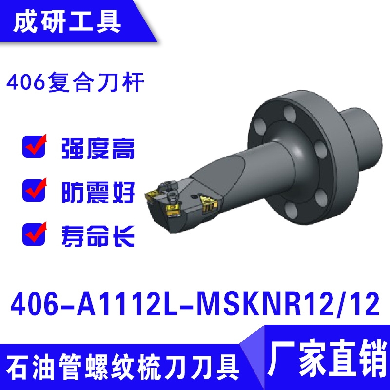 石油管螺紋刀具406復合刀桿406-A1112L-MSKNR1212