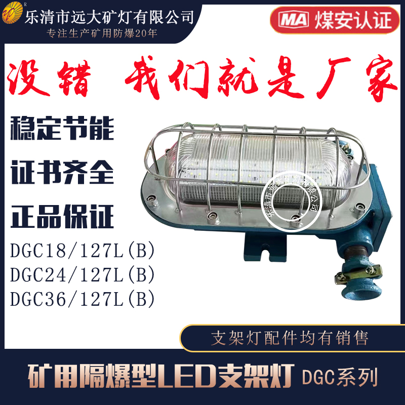 遠(yuǎn)大供應(yīng)礦用隔爆型LED支架燈 DGC18/127L(B) 礦用支架燈18W