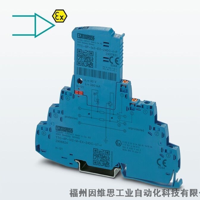 菲尼克斯浪涌保護器2856113信號防雷器PT 1X2-BE模塊正品現(xiàn)貨