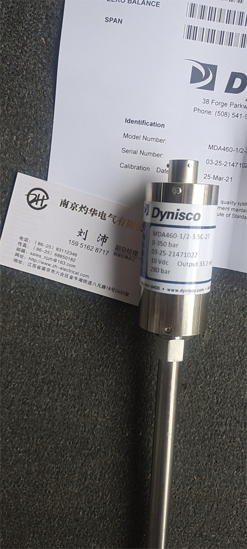 Dynisco熔體壓力傳感器MDA460-1/2-3.5C-27