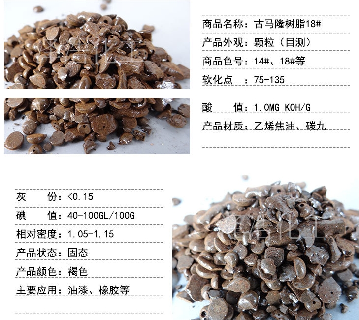 古馬隆樹脂顆粒狀，供應軟化點100－130度