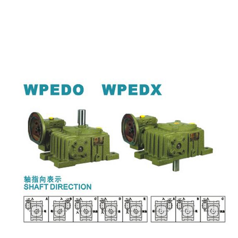 鑄鐵的渦輪蝸桿減速機WPEDX100-135-22-110-145M8