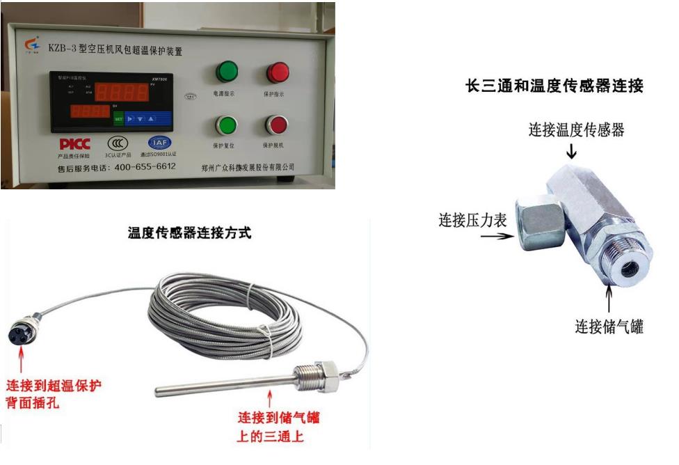 空壓機(jī)監(jiān)測(cè)裝置（超溫、超壓、斷油、電機(jī)監(jiān)測(cè)）