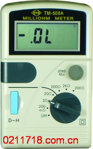 TM-508A臺(tái)灣泰瑪斯TENMARS 低阻計(jì)/低電阻計(jì)TM508