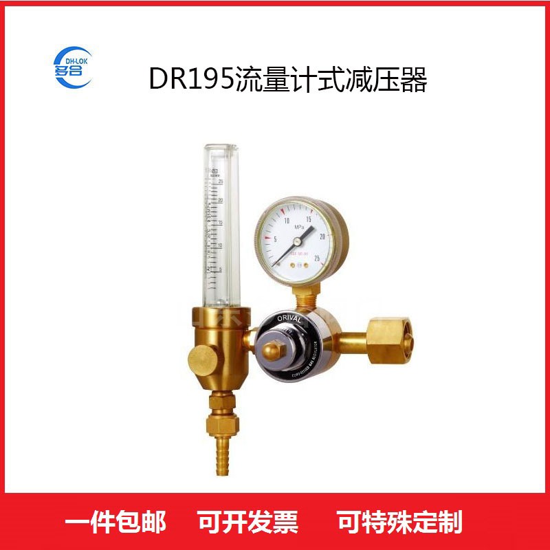 DR195流量計式氣體減壓閥黃銅減壓器氬氣表全銅壓力調(diào)節(jié)閥門