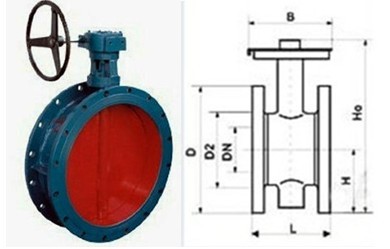 蝸輪傳動鑄鋼通風(fēng)蝶閥TD341W-6C