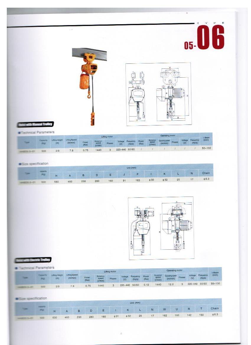 廣東省總代理各類型WKTO環(huán)鏈電動(dòng)葫蘆0.5~35噸