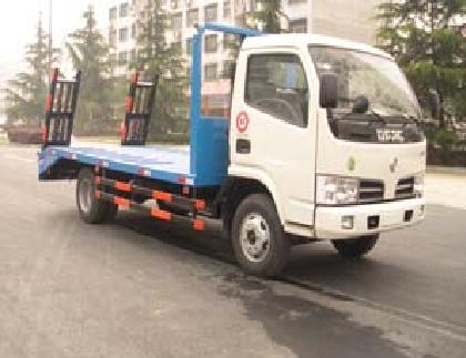 工程車-挖掘機運輸車-東風(fēng)金霸4噸挖掘機平板運輸車-平板車運輸車