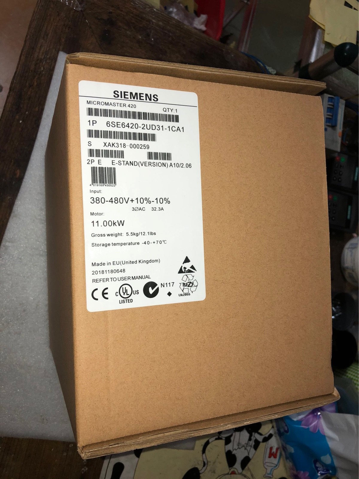 西門子原裝MM420變頻器11KW無濾波器6SE6420-2UD31-1CA1三相380V