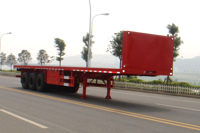 3軸平板半掛拖車 神狐牌HLQ9402TP平板半掛車技術(shù)參數(shù)表