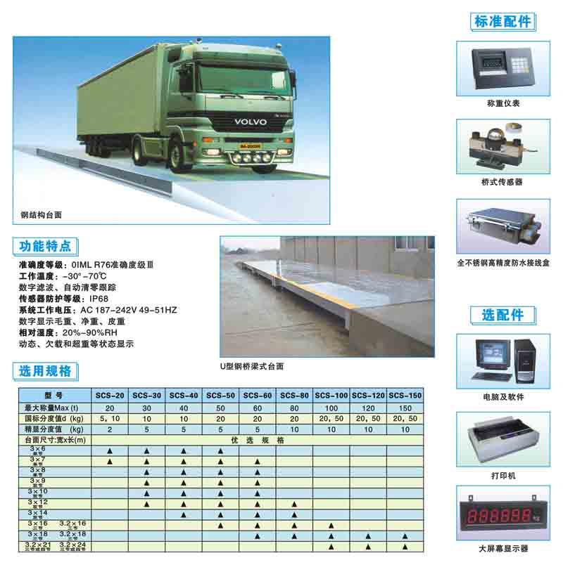 30噸汽車衡，50噸地上衡，60噸電子汽車衡，80噸地下衡