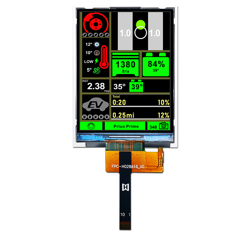 2.8英寸TFT240x320點陣SPI TFT模塊ST7789V陽光下可讀/TFT