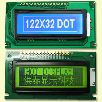 空壓機顯示屏壓力機液晶屏132*32LCD字庫顯示屏配LED