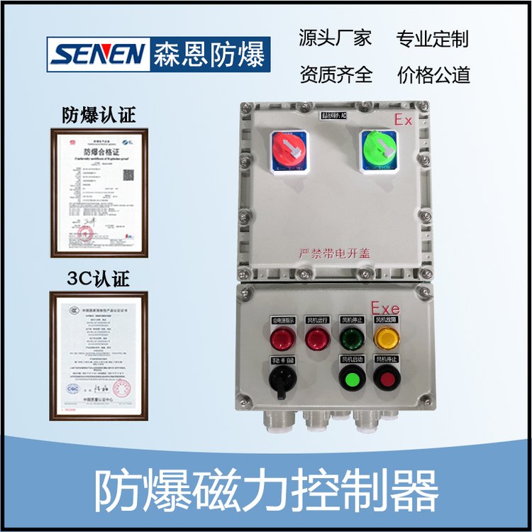 防爆磁力啟動(dòng)器BQC-380V\/10KW正反轉(zhuǎn)電機(jī)用磁力開(kāi)關(guān)