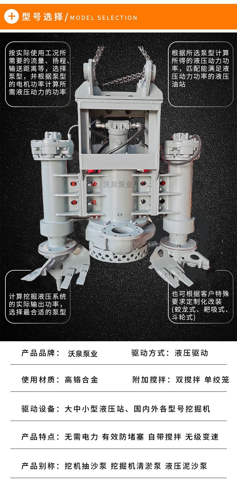 挖機凈化泥漿泵挖掘機淤泥泵,液壓耐磨泥沙泵出廠價質(zhì)保一年