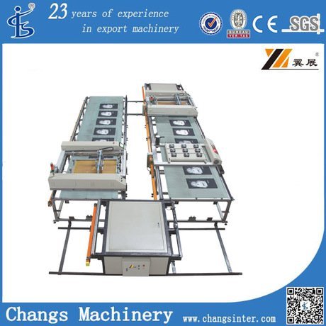 SPT60100自動(dòng)跑臺(tái)印花機(jī)，拖鞋印刷機(jī)，皮革印花機(jī)，益彰機(jī)械