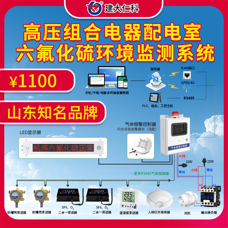 六氟化硫sf6監(jiān)測(cè)報(bào)警系統(tǒng)防爆型SF6濃度超標(biāo)報(bào)警儀