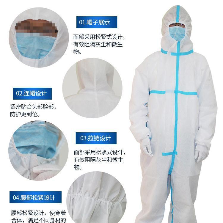 東貝一次性醫(yī)用防護服PPPE材質(zhì)安全防護隔離病毒