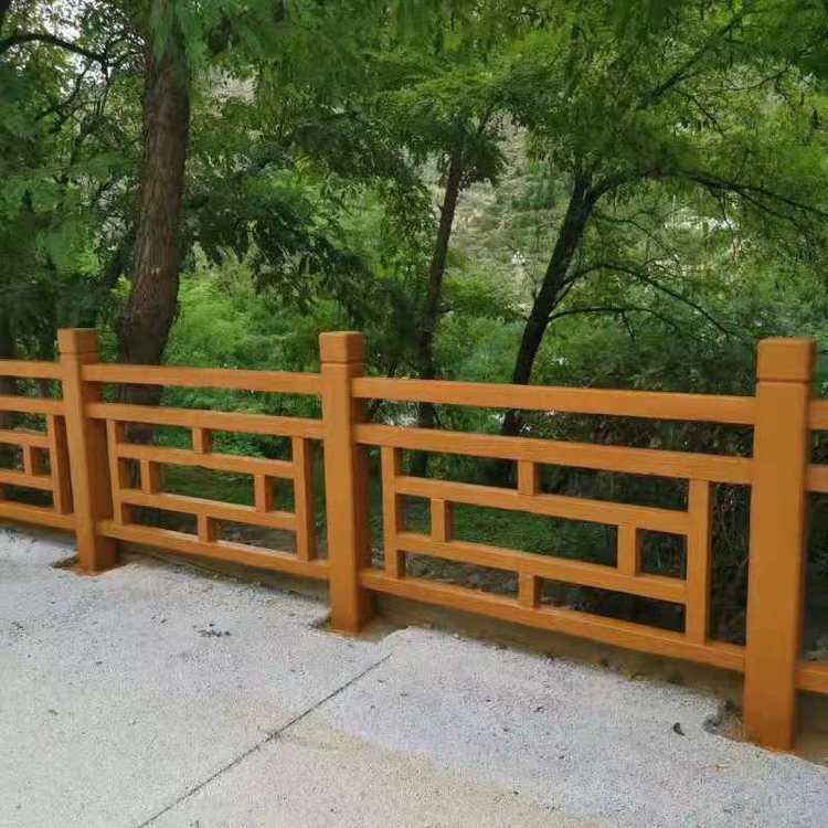 水泥仿木護欄河道欄桿景區(qū)公園景觀圍欄廠家批發(fā)款式多樣可定制