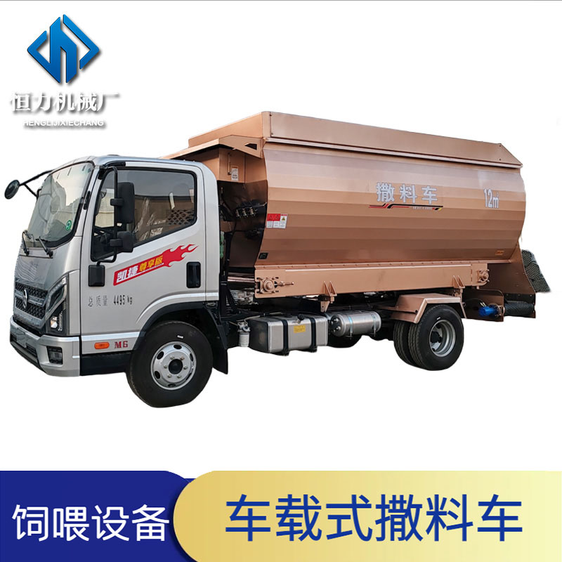 車(chē)載式柴油撒料車(chē)恒力牌牧場(chǎng)用牛羊喂料車(chē)可接受定制大容量