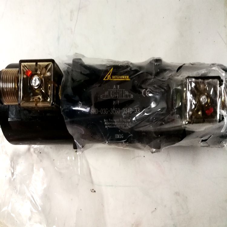 REXPOWER電磁閥，疊加閥，銳力換向閥SHD-03G-2B2-A22D-33原廠