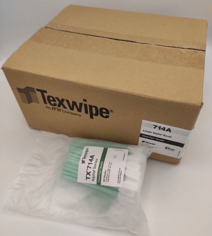 TEXWIPE棉簽TX714A取樣拭子扁平硬芯大頭，潔凈，吸水性好