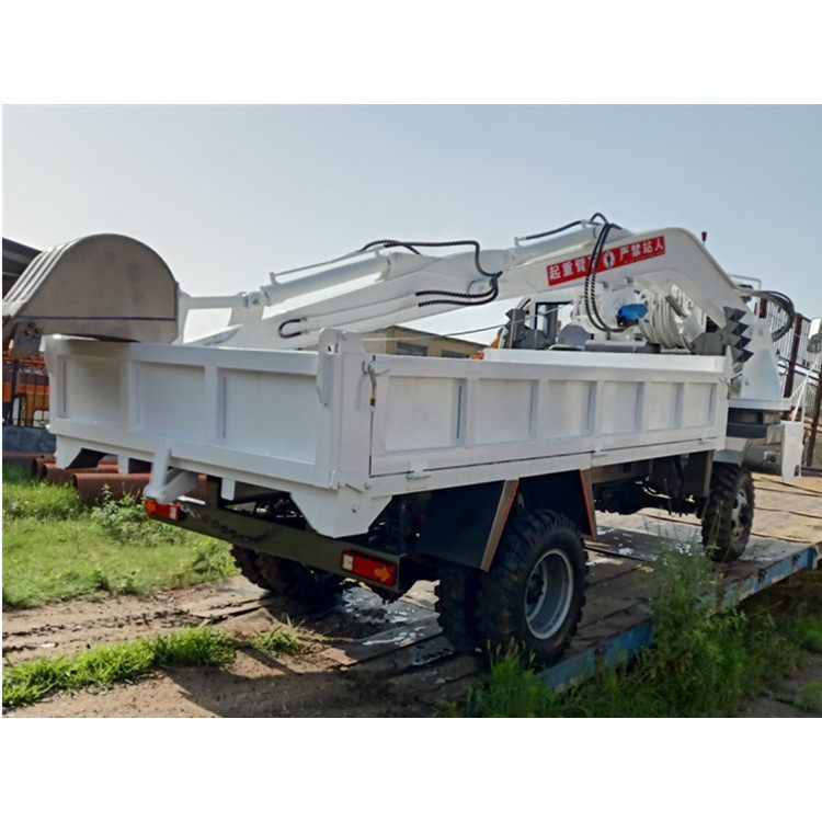 四不像隨車挖生產(chǎn)基地供應(yīng)自卸翻斗吊挖一體車