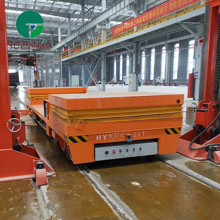 液壓升降平車新利德工業(yè)過(guò)跨車10噸蓄電池電動(dòng)軌道車