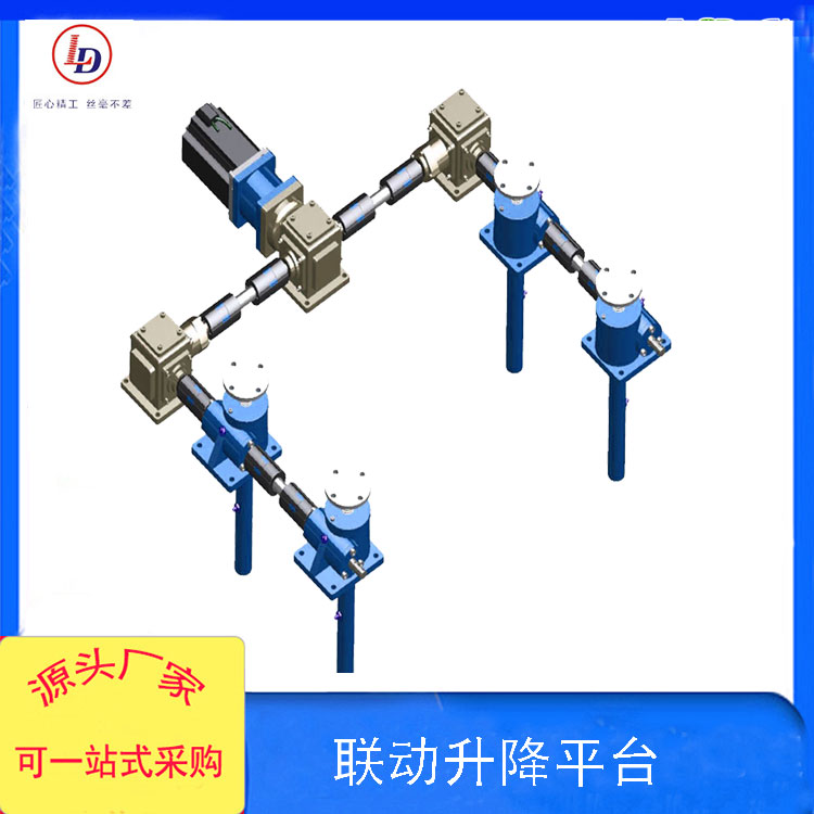 魯?shù)陆z杠升降機多臺聯(lián)動組合傳動穩(wěn)定性高手輪或電機驅(qū)動