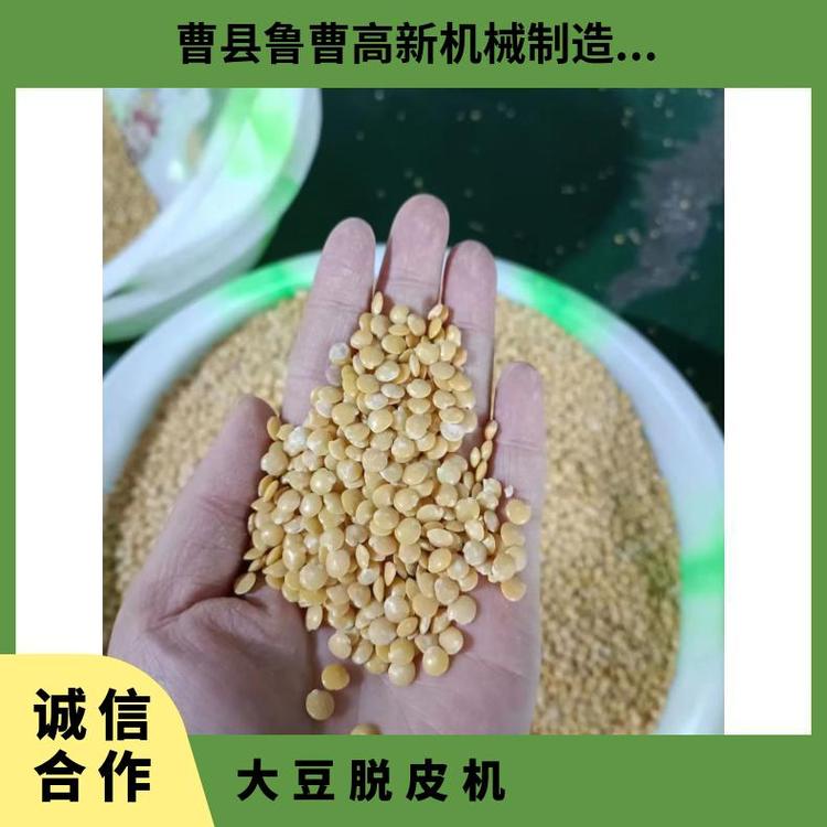 魯曹高新大豆脫皮機(jī)全自動(dòng)化扁豆去皮機(jī)一機(jī)多用