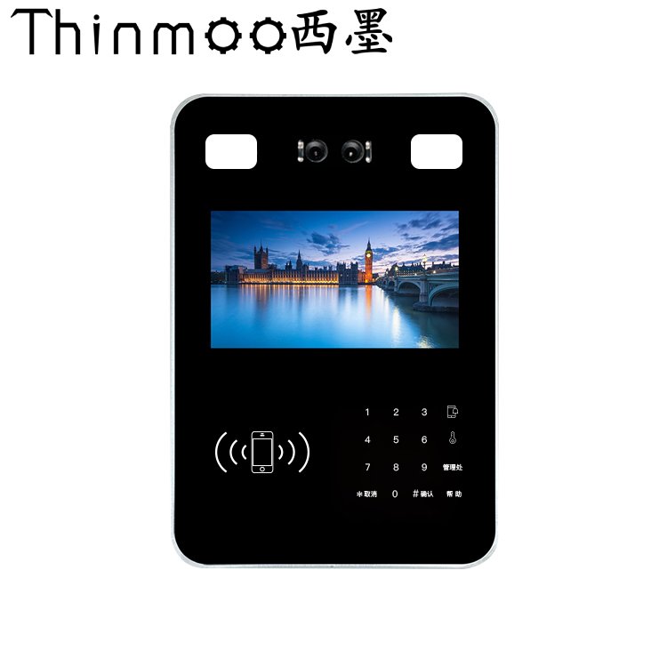 Thinmoo西墨7寸人臉識(shí)別可視對(duì)講門禁一體機(jī)非接觸門禁