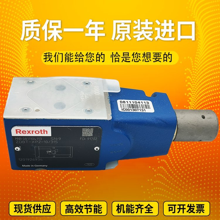 德國進(jìn)口Rexroth力士樂直動式溢流閥ZDBY10DP2-1X\/315V