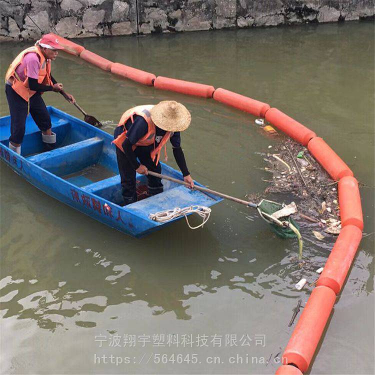 水庫漂浮樹枝垃圾攔擋漂排聚乙烯材質塑料浮筒