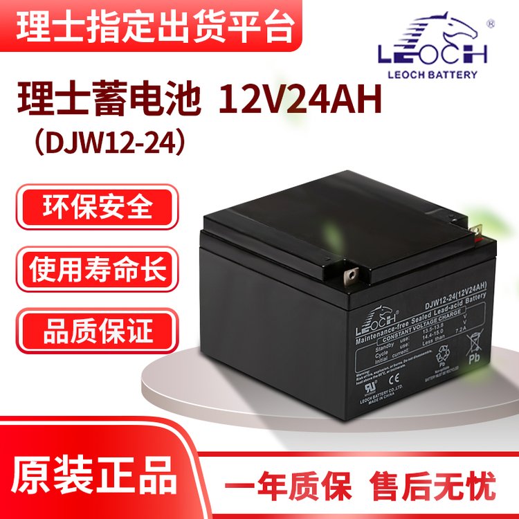 理士鉛酸蓄電池DJW12-24免維護(hù)12V24Ah應(yīng)急照明