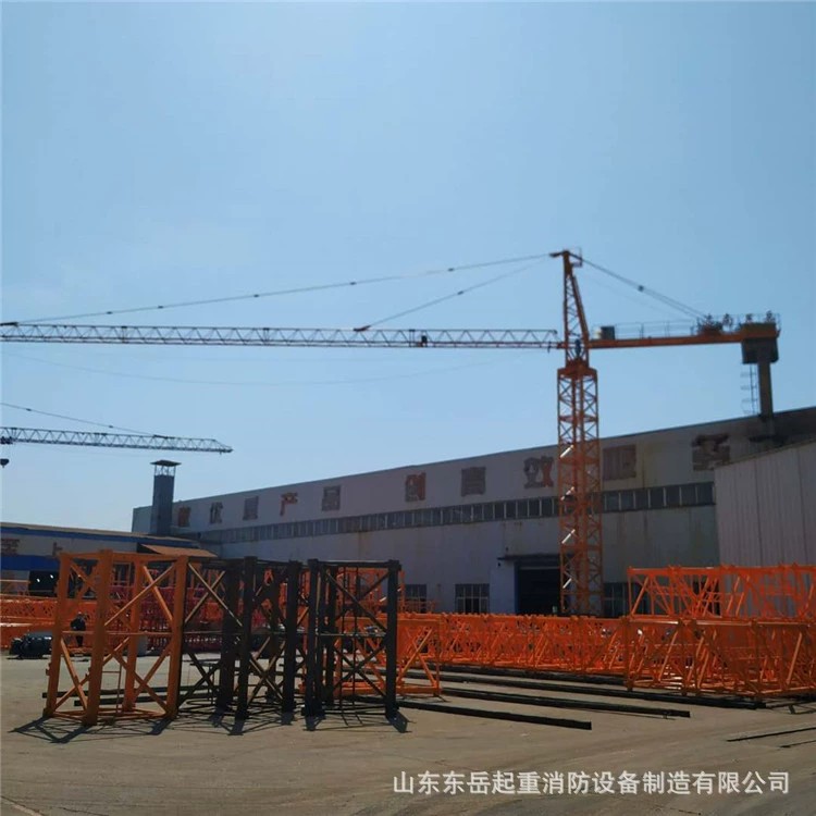 建筑機(jī)械尖頭塔機(jī)QTZ160-6018方管塔吊10噸起重量源頭工廠可定做