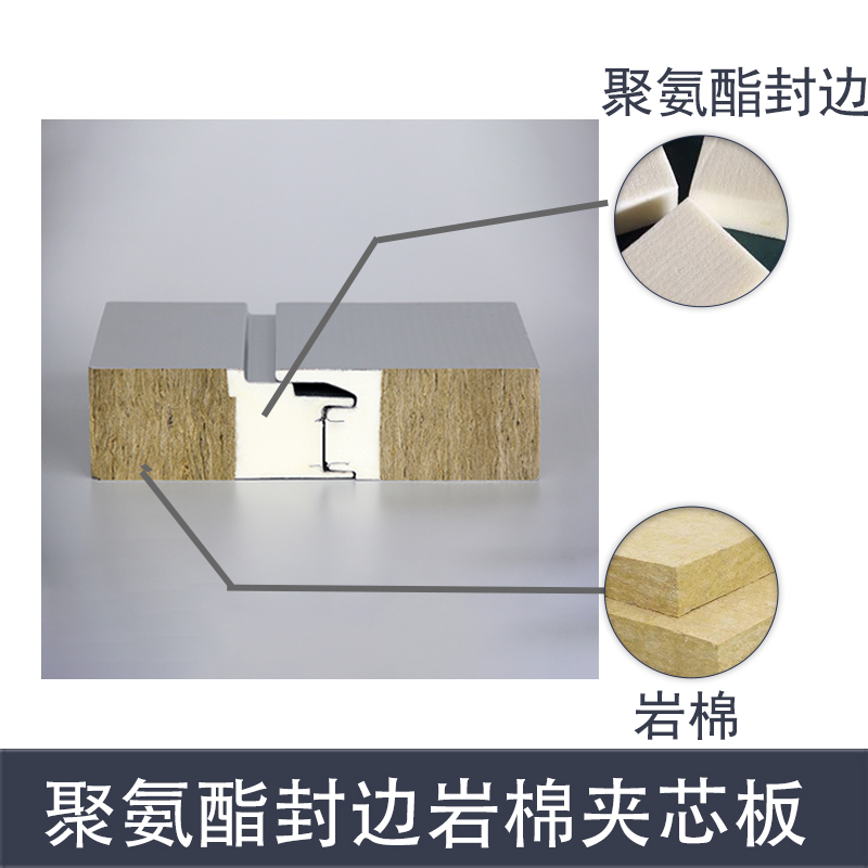 鴻星科技金屬巖棉夾芯板50mm（起訂量≥1000㎡）