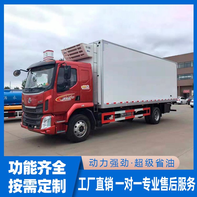 東風(fēng)柳汽乘龍M3冷藏車（紅色）鮮肉果蔬冷鏈運輸車