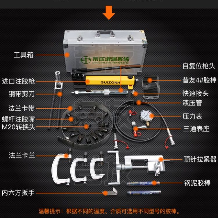 XYG03法蘭帶壓堵漏全套工具帶壓堵漏設(shè)備法蘭堵漏系統(tǒng)