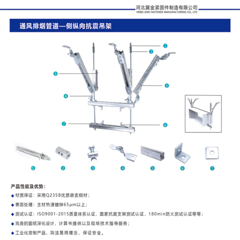 供應(yīng)抗震支架型鋼管夾管束鉸鏈接廠家貨源生產(chǎn)銷售設(shè)計(jì)安裝