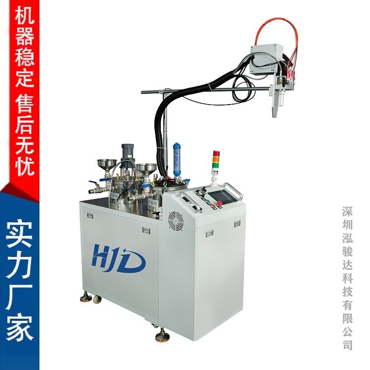 高粘度膠機泓駿達膠水沒有流動性自動灌膠機