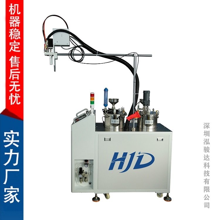 1：1配膠機泓駿達AB膠雙液膠機半自動手持式灌膠機