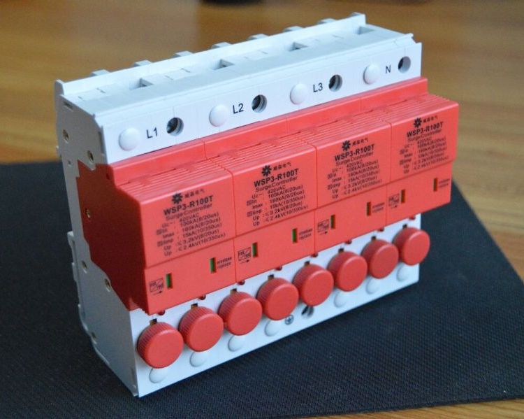 威森電氣熔斷組合型浪涌保護(hù)器WSP3-R100T一體式防雷