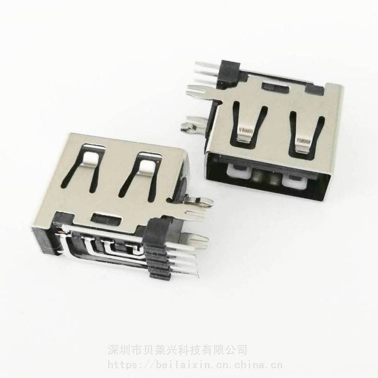 側(cè)插USB2.0母座A母?jìng)?cè)插5P帶開(kāi)關(guān)腳短體11.8帶信號(hào)PIN直邊