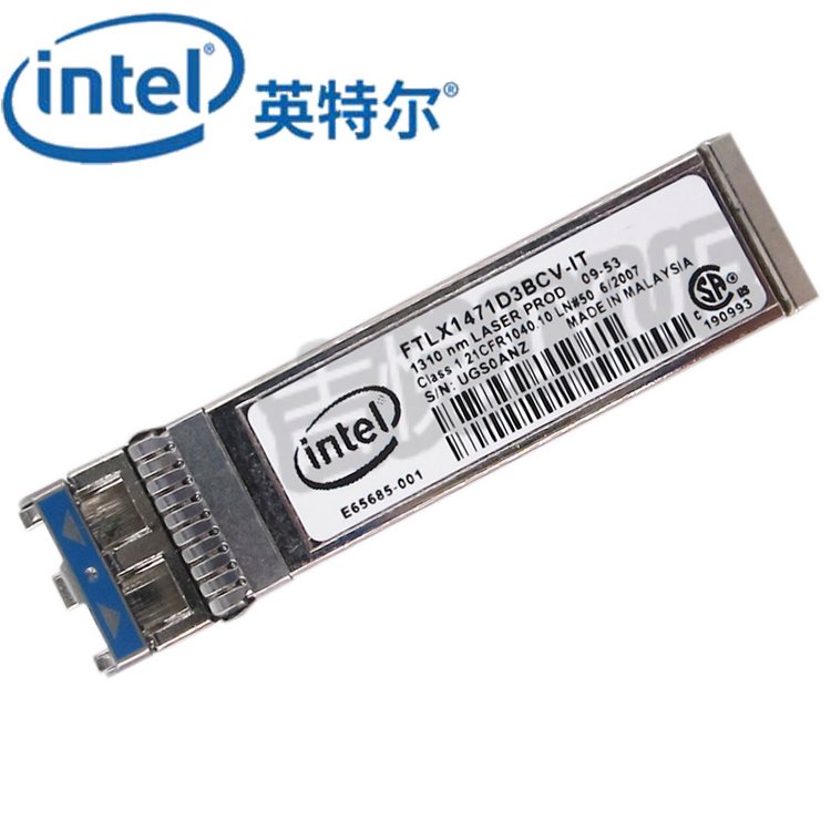 Intel萬(wàn)兆網(wǎng)卡E10GSFPLR單模模塊FTLX1471D3BCV-IT萬(wàn)兆10GB原裝