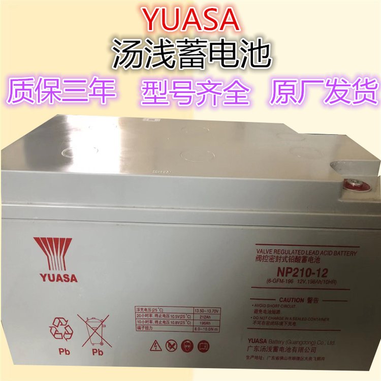 湯淺蓄電池NP210-12太陽能設(shè)備儲能電瓶12V210AH海岸備用12V200AH