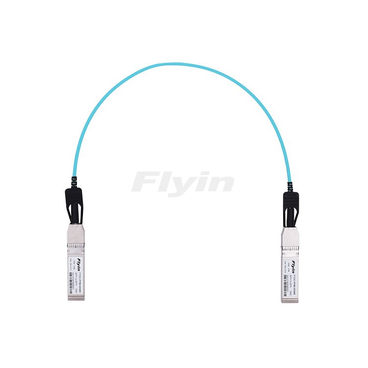 飛宇A(yù)OC有源光纜-10G-0.5M-SFP -to-SFP -AOC-水藍色