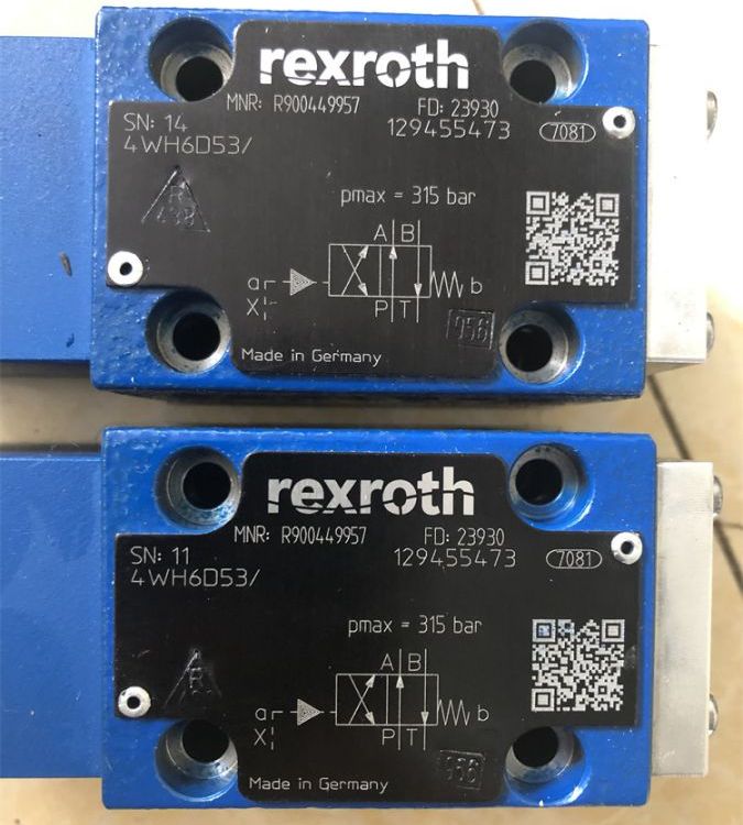 Rexroth力士樂R900449957型號4WH6D53\/帶液壓油操作方向閥原裝