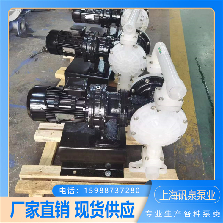 DBY-50\/65電動隔膜泵通過性能好采用擺線針輪減速機(jī)傳動礬泉